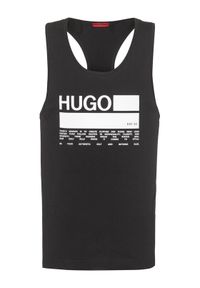 Hugo Tank top Binalong 50437787 Czarny Relaxed Fit. Kolor: czarny. Materiał: bawełna