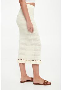 Twinset Milano - Spódnica ażurowa midi TWINSET. Wzór: ażurowy #2