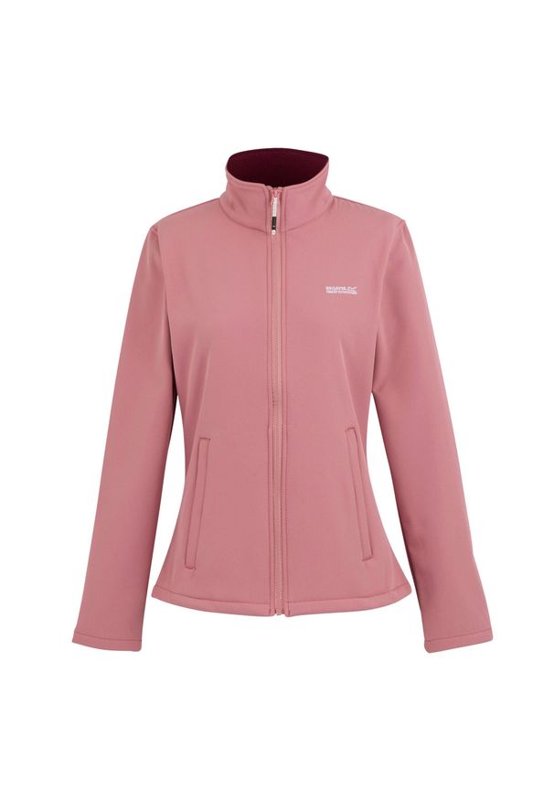 Regatta - Kurtka Damska Softshell Spacer Connie V. Kolor: czerwony, wielokolorowy, różowy. Materiał: softshell. Sport: turystyka piesza