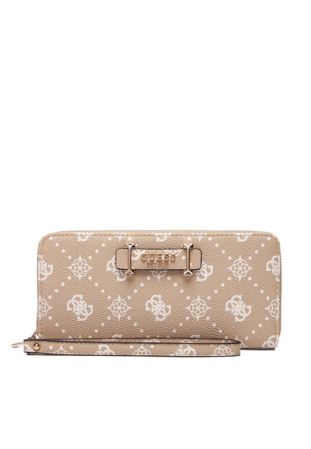 Guess Duży Portfel Damski Silia Slg SWGP98 90146 Beżowy. Kolor: beżowy. Materiał: skóra