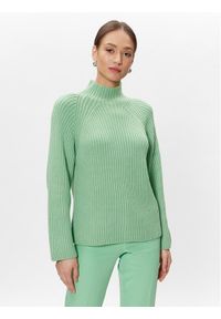 Gina Tricot Sweter Felicia 18448 Zielony Regular Fit. Kolor: zielony. Materiał: syntetyk