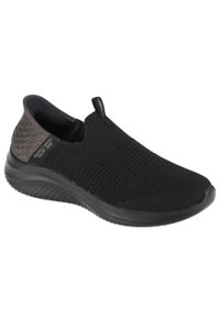 skechers - Buty sportowe Sneakersy damskie, Skechers Ultra Flex 3.0 Smooth Step Slip-ins. Kolor: czarny. Model: Skechers Sport. Sport: turystyka piesza