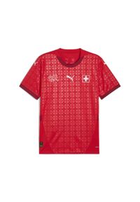 Puma - Męska koszulka domowa kobiecej reprezentacji Szwajcarii Team 2025 PUMA. Kolor: czerwony