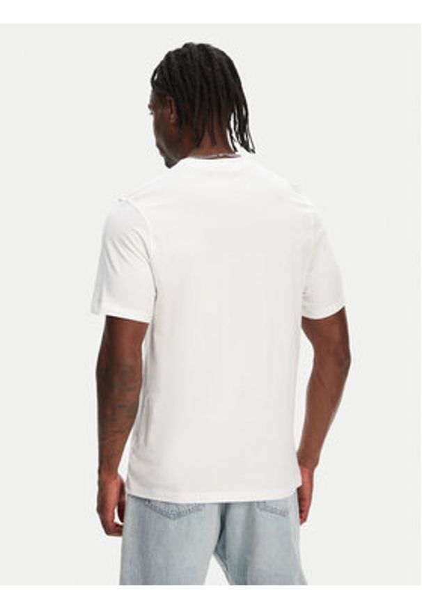 Hunter T-Shirt Tavish HARM0082251 Biały Regular Fit. Kolor: biały. Materiał: bawełna