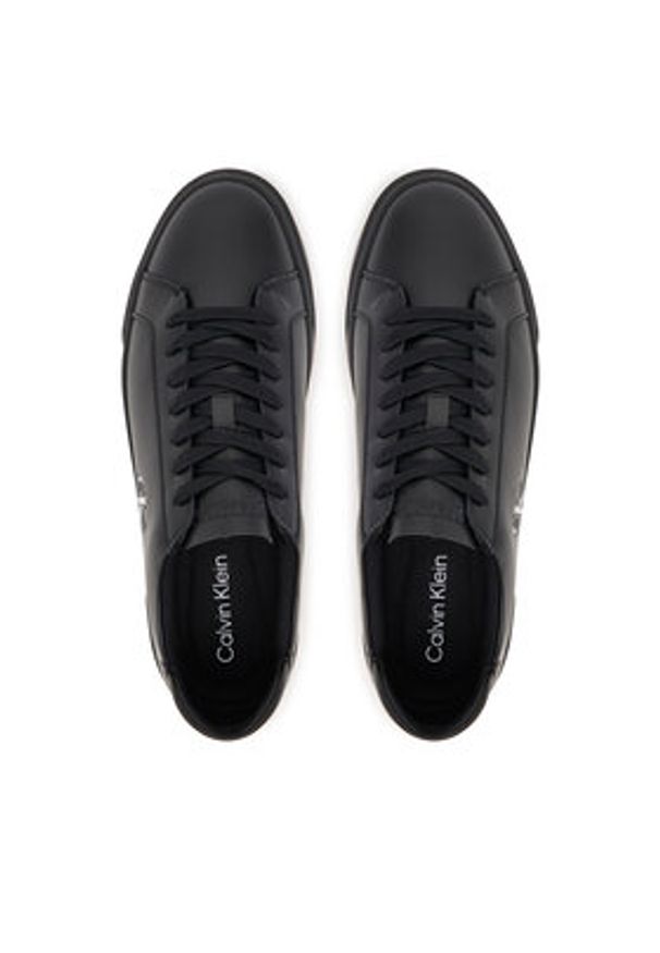 Calvin Klein Sneakersy Basket Cupsole Laceup Lth Ml YM0YM01460 Czarny. Kolor: czarny. Materiał: skóra