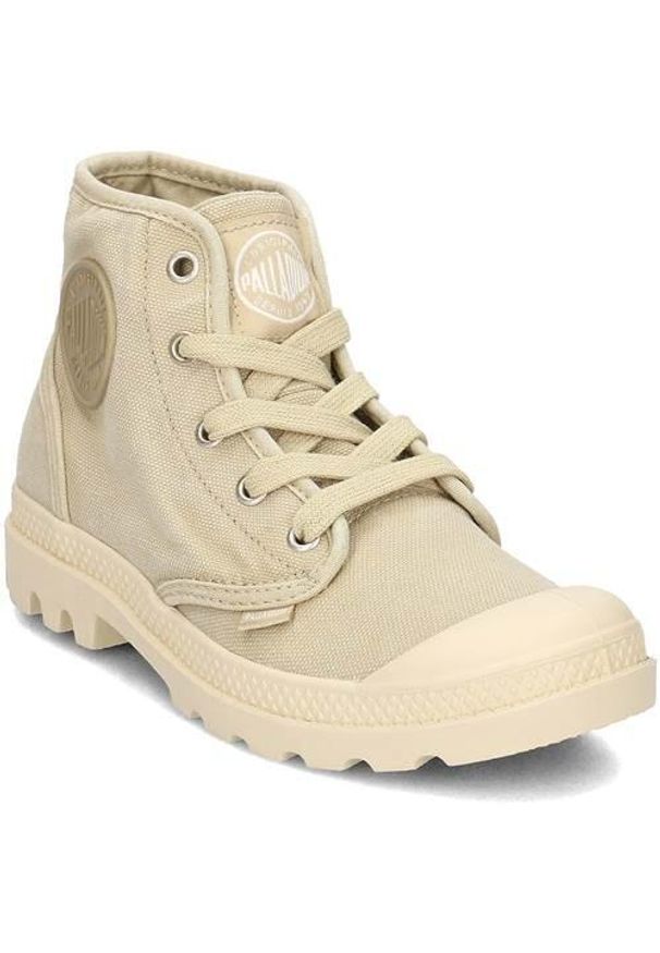 Buty do chodzenia damskie Palladium Pampa HI. Kolor: żółty. Materiał: guma, materiał, tkanina, syntetyk. Sport: turystyka piesza
