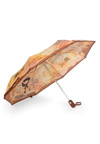 Żółty Wzorzysty Parasol Damski Anekke. Kolor: żółty. Materiał: materiał