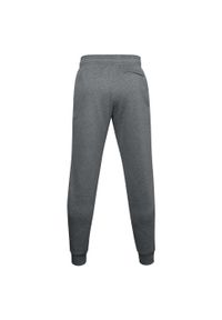 Under Armour - Męskie Spodnie Do Biegania Rival Fleece Logo. Kolor: szary