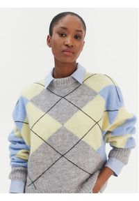 TOMMY HILFIGER - Tommy Hilfiger Sweter WW0WW47464 Kolorowy Relaxed Fit. Materiał: syntetyk. Wzór: kolorowy #2