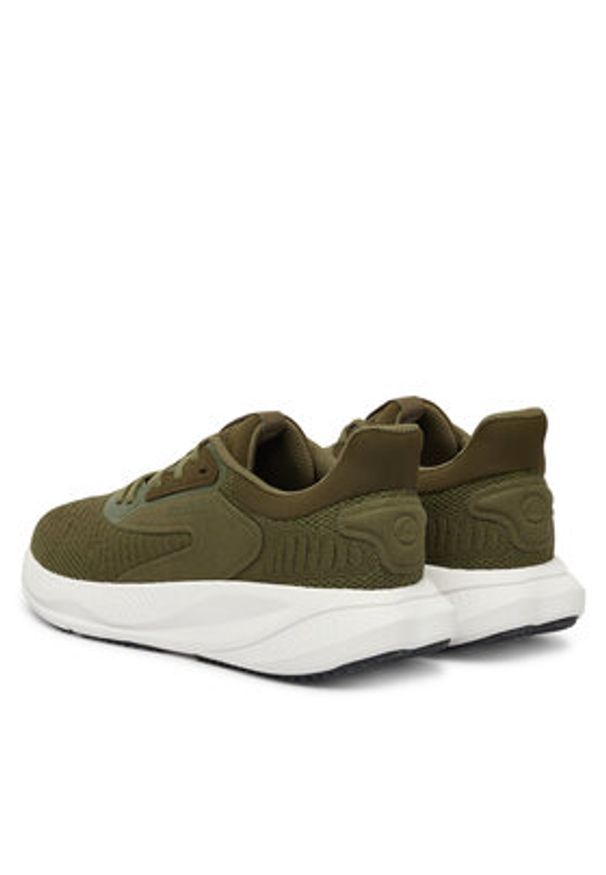 Clarks Sneakersy Pace Move 26186614 Zielony. Kolor: zielony. Materiał: materiał