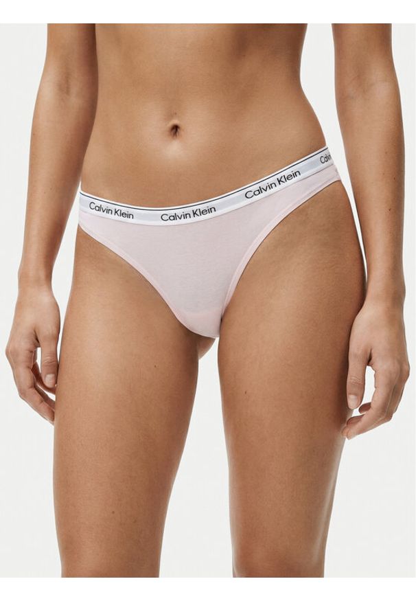 Calvin Klein Underwear Stringi 000QD5043E Kolorowy. Materiał: bawełna. Wzór: kolorowy