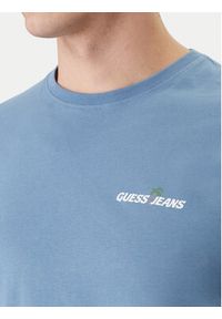 Guess Jeans T-Shirt M6GIC0 K8HM0 Niebieski Regular Fit. Kolor: niebieski. Materiał: bawełna #4