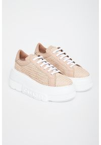 Casadei - Sneakersy damskie skórzane CASADEI. Materiał: skóra