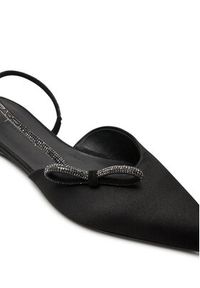 Max Mara Sandały Crystalsling 2424526431600 Czarny. Kolor: czarny. Materiał: materiał #4
