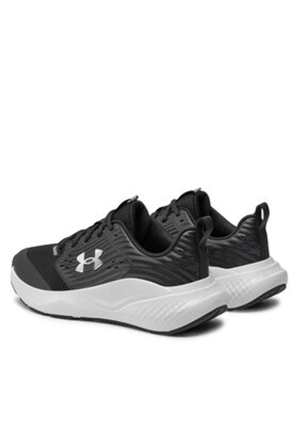 Under Armour Buty na siłownię Ua Charged Commit Tr 4 3026017-004 Czarny. Kolor: czarny. Materiał: skóra. Sport: fitness