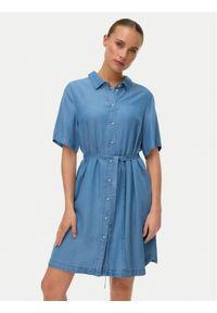 Vero Moda Sukienka jeansowa Bree 10341620 Niebieski Regular Fit. Kolor: niebieski. Materiał: jeans #1
