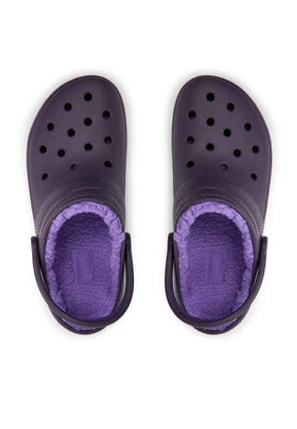 Crocs Klapki Classic Lined Clog 203591 Fioletowy. Kolor: fioletowy