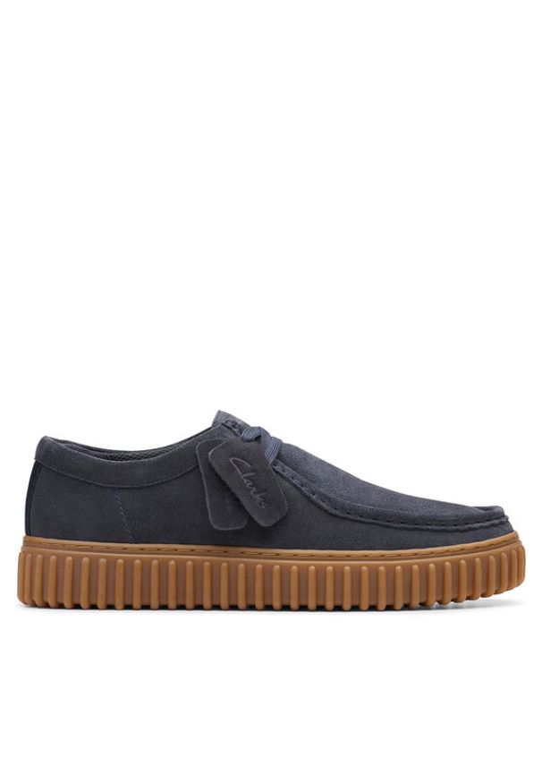 Clarks Mokasyny Torhill Lo 26179708 Granatowy. Kolor: niebieski. Materiał: zamsz, skóra