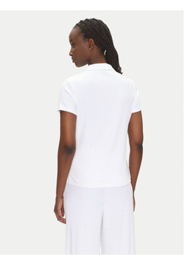 EA7 Emporio Armani Polo 7W000490 AF12654 U0002 Biały Regular Fit. Typ kołnierza: polo. Kolor: biały. Materiał: wiskoza
