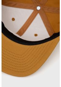 Brixton czapka z domieszką wełny kolor brązowy z aplikacją. Kolor: brązowy. Materiał: wełna. Wzór: aplikacja