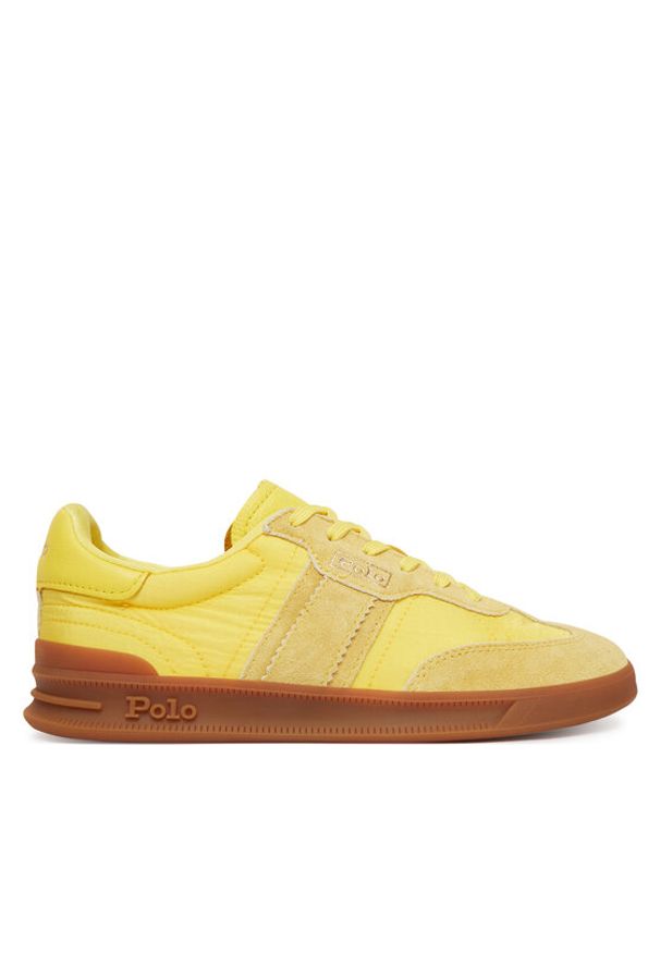 Polo Ralph Lauren Sneakersy 804P04919004 Żółty. Kolor: żółty. Materiał: zamsz, skóra