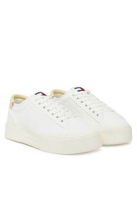 Tommy Jeans Sneakersy Tjw Flatform Canvas Sneaker EN0EN02792 Écru. Materiał: materiał