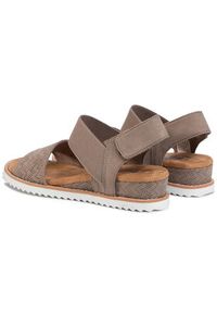 skechers - Skechers Sandały BOBS Desert Kiss 31440/TPE Brązowy. Kolor: brązowy. Materiał: materiał