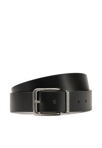 Calvin Klein Jeans Pasek Męski Casual Pin Buckle 3.5Mm LV04G7029G Czarny. Kolor: czarny. Materiał: skóra. Styl: casual