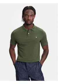United Colors of Benetton - United Colors Of Benetton Polo 3089J3179 Zielony Regular Fit. Typ kołnierza: polo. Kolor: zielony. Materiał: bawełna