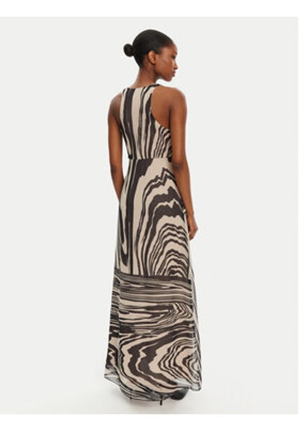 Rinascimento Sukienka wieczorowa CFC0019849002 Beżowy Regular Fit. Kolor: beżowy. Materiał: syntetyk. Styl: wizytowy