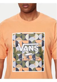 Vans T-Shirt Mn Classic Print Box VN0A5E7Y Brązowy Classic Fit. Kolor: brązowy. Materiał: bawełna. Wzór: nadruk #2