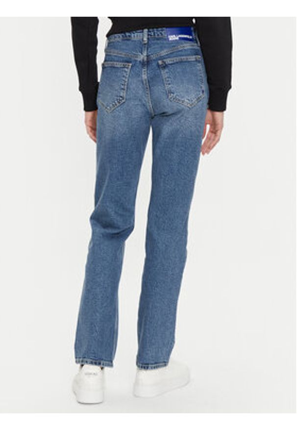 Karl Lagerfeld Jeans Jeansy 246J1111 Niebieski Straight Fit. Kolor: niebieski