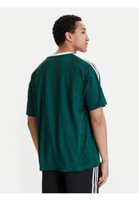 Adidas - adidas T-Shirt adicolor Jacquard KD5834 Zielony Loose Fit. Kolor: zielony. Materiał: syntetyk #2