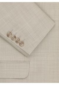 Pako Lorente - PAKO LORENTE - Beżowa wełniana marynarka garniturowa. Kolor: beżowy. Materiał: wełna. Wzór: gładki #2