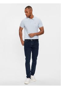 Tommy Jeans Polo DM0DM18312 Niebieski Slim Fit. Typ kołnierza: polo. Kolor: niebieski. Materiał: bawełna #2