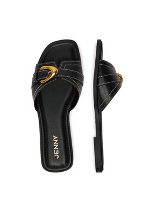 Jenny - JENNY Klapki R080824 Czarny. Kolor: czarny. Materiał: syntetyk, materiał