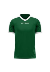 Koszulka piłkarska dla dzieci Givova Revolution Interlock. Kolor: zielony, biały, wielokolorowy. Sport: piłka nożna #1