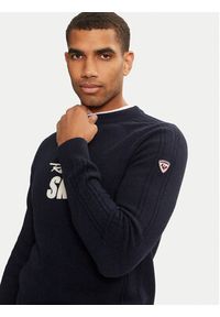 Rossignol Sweter RLMMO11 Granatowy Regular Fit. Kolor: niebieski. Materiał: wełna #4