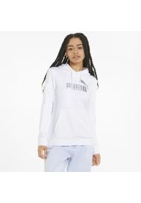 Bluza Sportowa Z Kapturem Puma Ess+ Metallic Logo. Typ kołnierza: kaptur. Kolor: wielokolorowy, szary, biały