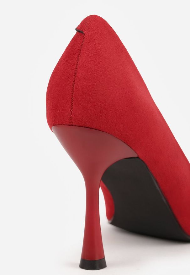Renee - Czerwone Szpilki Vices z Wkładką ze Skóry Naturalnej Gioriane. Okazja: na randkę, na spotkanie biznesowe, do pracy. Kolor: czerwony. Materiał: skóra. Obcas: na szpilce. Styl: biznesowy, elegancki, klasyczny