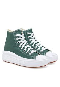 Converse Trampki Chuck Taylor All Star Move Platform A10664C Zielony. Kolor: zielony. Materiał: materiał. Obcas: na platformie