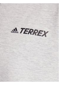 Adidas - adidas Bluza Terrex Logo Graphic Hoodie H50936 Szary Regular Fit. Kolor: szary. Materiał: bawełna #3
