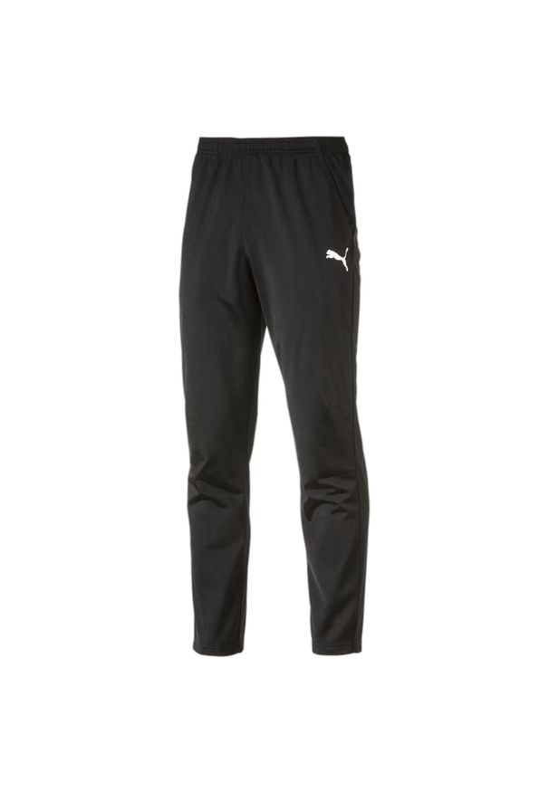 Spodnie sportowe męskie Puma Liga 655770-03. Kolor: czarny. Materiał: poliester. Sport: fitness, piłka nożna