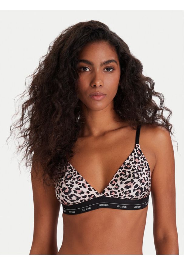 Guess Biustonosz bezfiszbinowy O5RC25 KCOJ0 Beżowy. Kolor: beżowy. Materiał: syntetyk