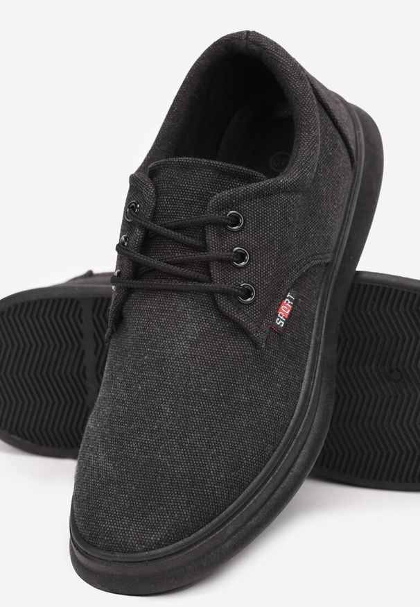 Born2be - Czarne Półbuty ze Sznurowaniem Kilanda. Okazja: na co dzień. Kolor: czarny. Styl: casual