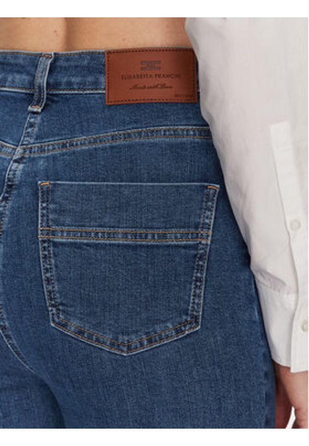 Elisabetta Franchi Jeansy PJ-86I-51E2-V320 Granatowy Regular Fit. Kolor: niebieski