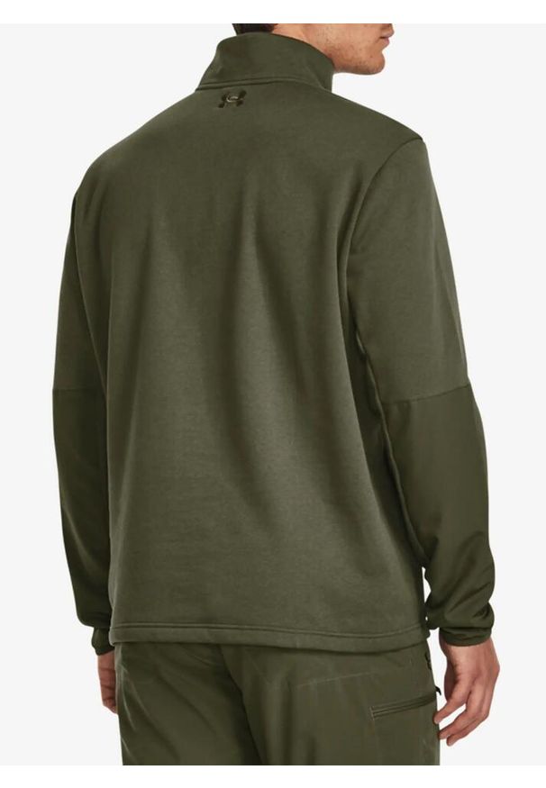 Bluza męska z zamkiem 1/2 Under Armour Tac Rival Job Fleece. Kolor: zielony