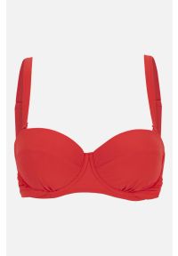 Cellbes - Czerwony biustonosz od bikini. Kolor: czerwony. Wzór: aplikacja #3
