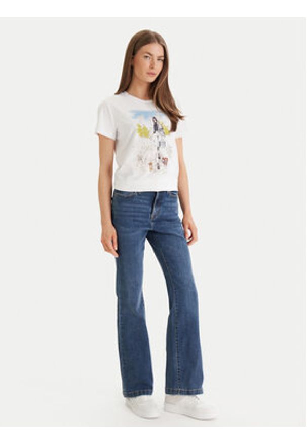 DKNY Jeansy DJ5M4005 Niebieski Flare Fit. Kolor: niebieski