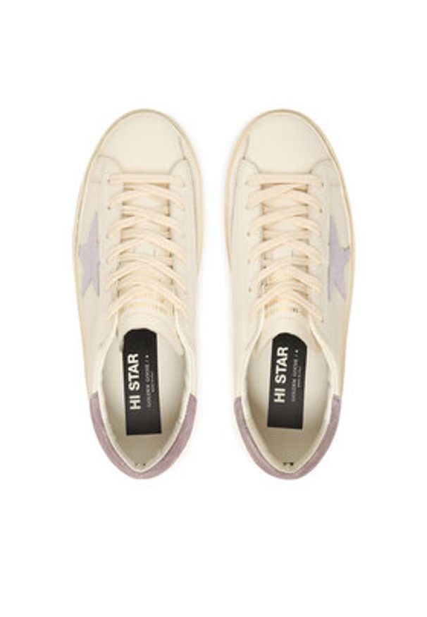 GOLDEN GOOSE - Golden Goose Sneakersy Hi Star Classic With List GWF00118.F007537.12280 Biały. Kolor: biały. Materiał: skóra